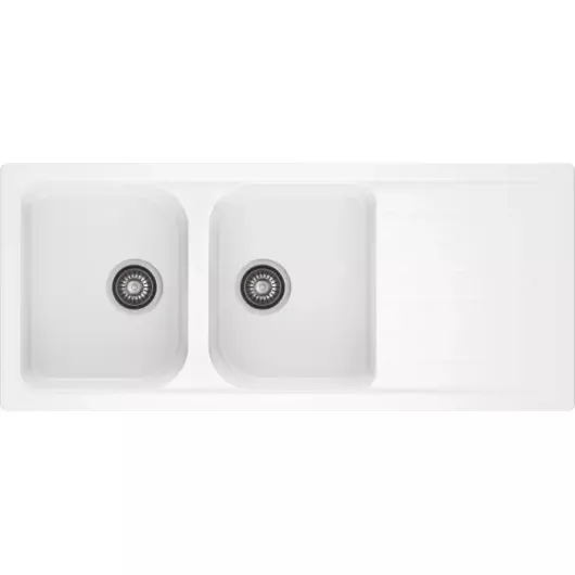 A-POINT 200 kétmedencés csepegtetőtálcás gránit mosogató