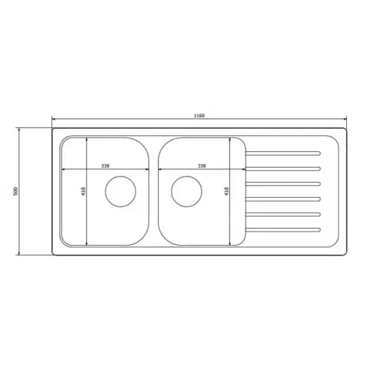A-POINT 200 kétmedencés csepegtetőtálcás gránit mosogató
