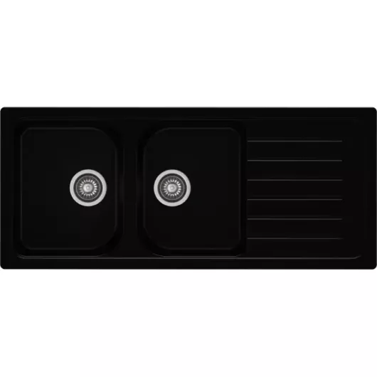 A-POINT 200 kétmedencés csepegtetőtálcás gránit mosogató