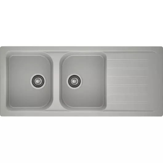 A-POINT 200 kétmedencés csepegtetőtálcás gránit mosogató
