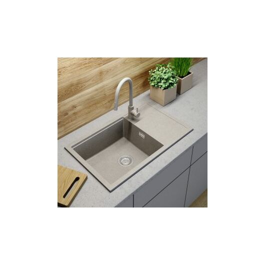 Advance Plus 80 csepegtetőtálcás egymedencés gránit mosogató