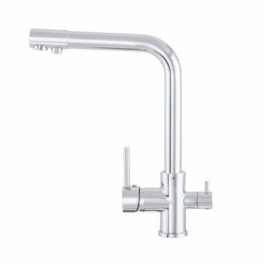 Side 3 utas konyhai csaptelep vízszűrő berendezéshez, króm