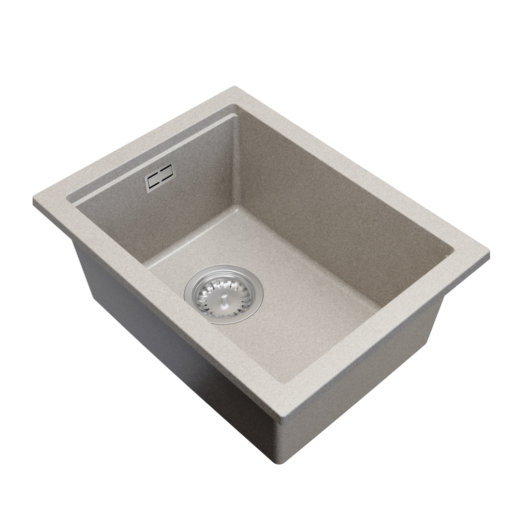 Gamma Decor 3850 gránit mosogató, szifonnal, bézs