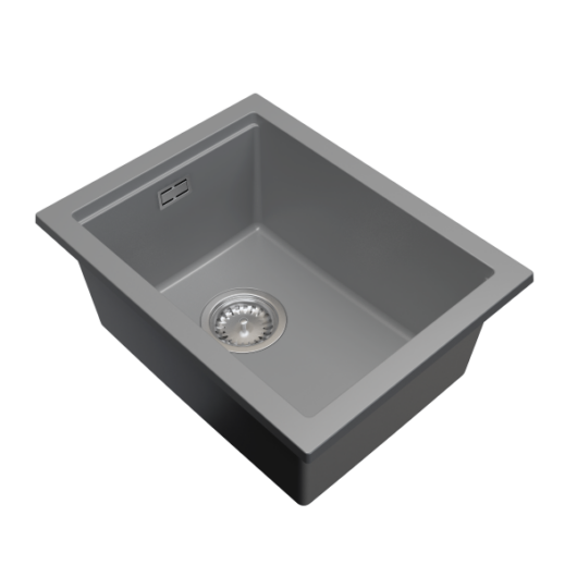 Gamma Decor 3850 gránit mosogató, szifonnal, szürke