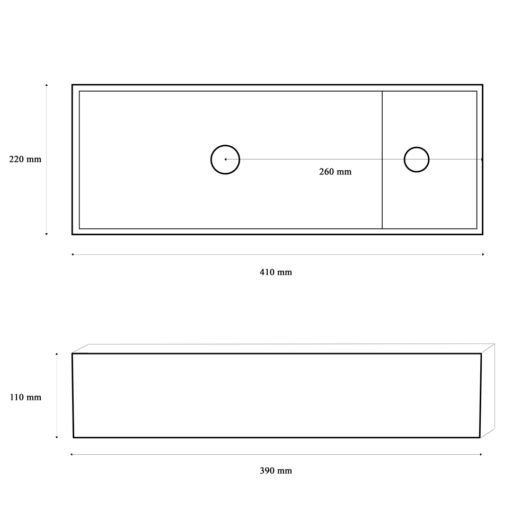 Gamma Pako mosdókagyló méret