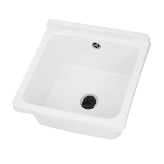 Riva fali kézmosó, szifonnal, fehér