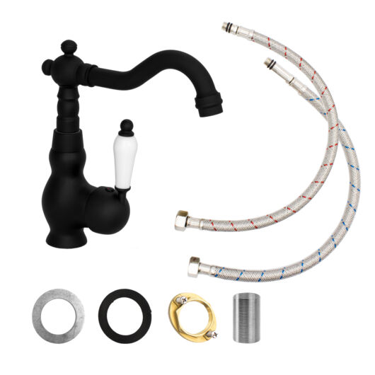 Retro 6 konyhai csaptelep fekete