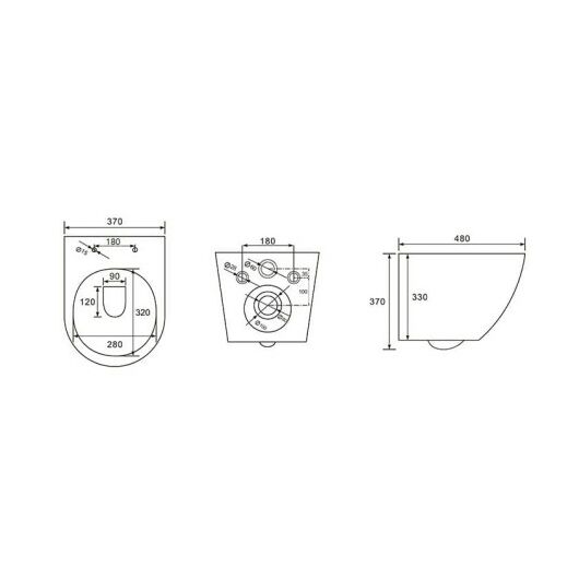 Gamma gömbölyű WC csésze