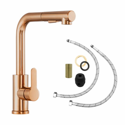 Side 2 konyhai csaptelep rose gold