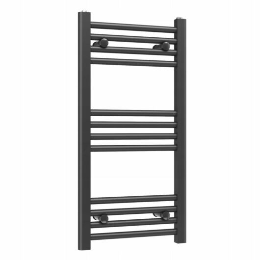 Törölközőszárító radiátor, Basic 30cm x 80cm, fekete