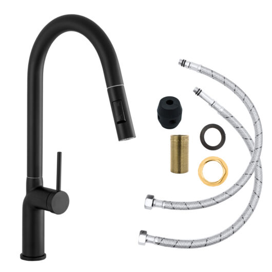 Vera konyhai csaptelep fekete