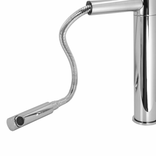 Round konyhai csaptelep króm