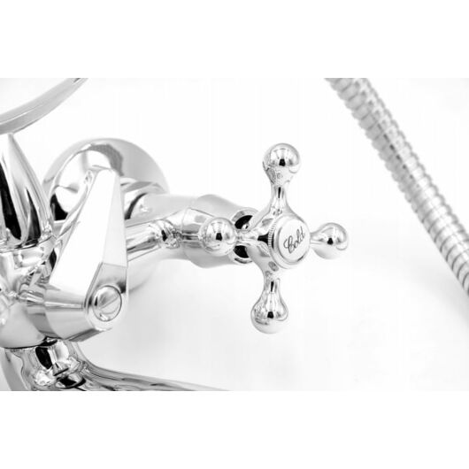 Retro fürdőszobai kádtöltő csaptelep króm