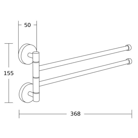 Rukom törölközőtartó
