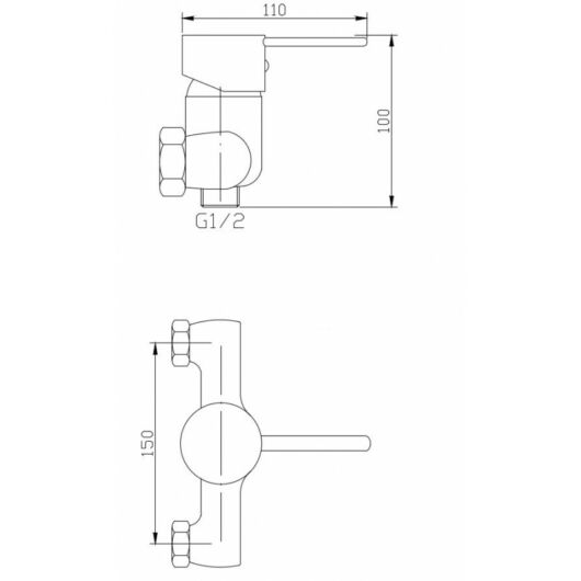 Lua csaptelep zuhanyhoz króm