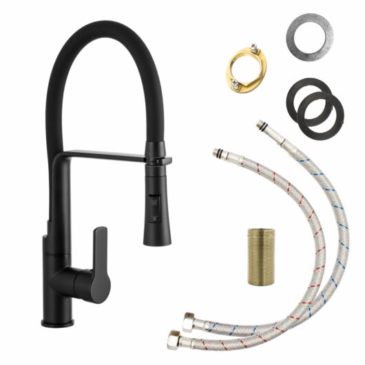 Vegas konyhai csaptelep fekete