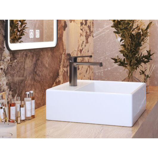 Axel fürdőszobai mosdó csaptelep gun grey