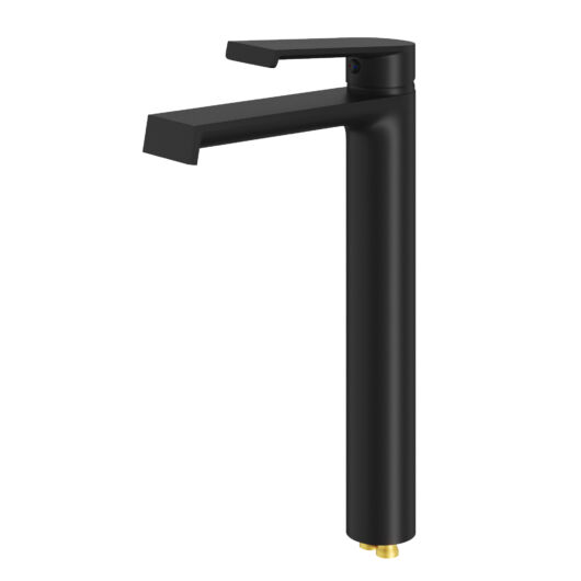 Axel magasított fürdőszobai mosdó csaptelep fekete