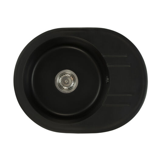 Bella mosogató szett 2 féle választható csapteleppel (Beta, Steel) szifonnal fekete színben