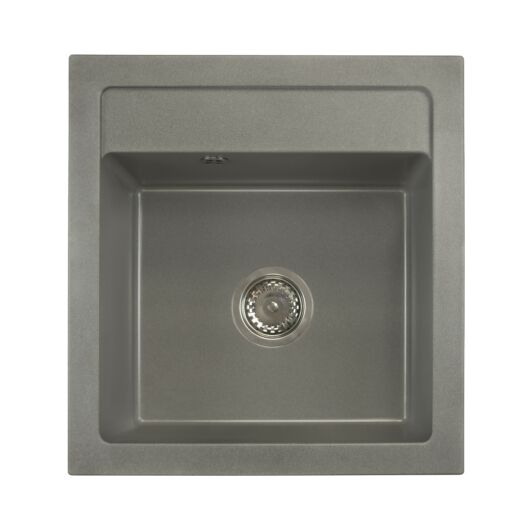 Start Don egymedencés gránit mosogató automata dugóemelő, szifonnal, szürke