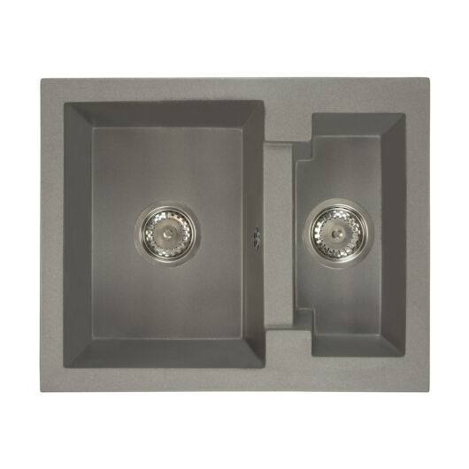 Yogi gyümölcsmosós gránit mosogató szifonnal szürke