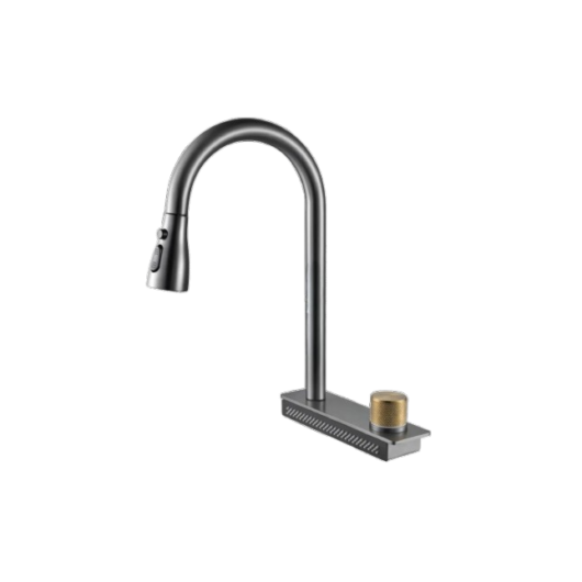 BRADO ARIEL 68 többfunkciós rozsdamentes acél mosogató fekete-antracit színben, beépíthető