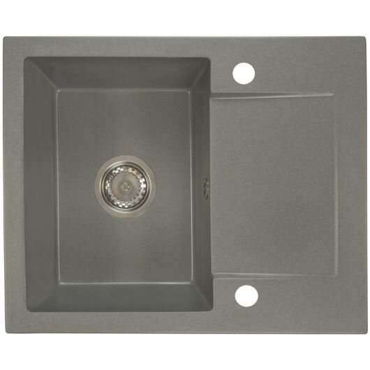 DONZO egymedencés gránit mosogató automata dugóemelő, szifonnal, szürke