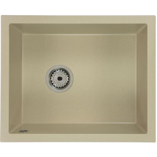 FELEIX 50 egymedencés gránit mosogató automata dugóemelő, szifonnal, szürke