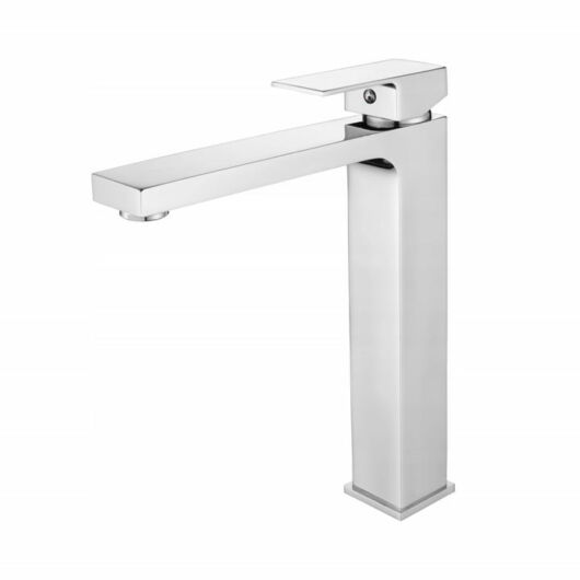 Cube magasított fürdőszobai mosdó csaptelep króm