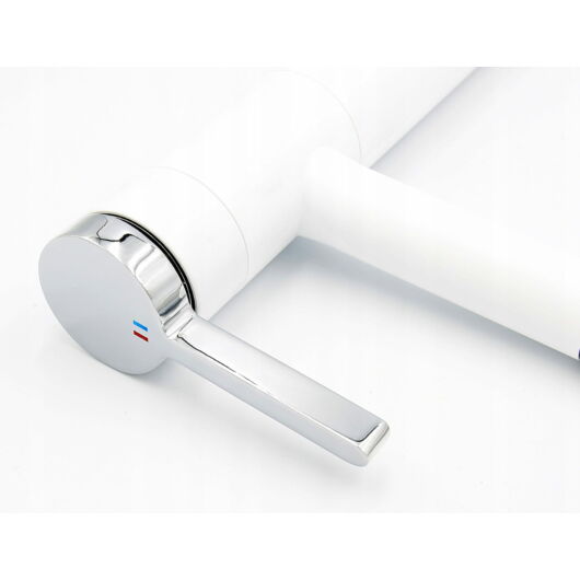 Round konyhai csaptelep fehér-króm