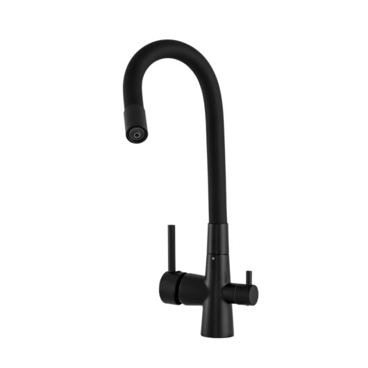 Flex három utas konyhai csaptelep flexibilis kifolyóval