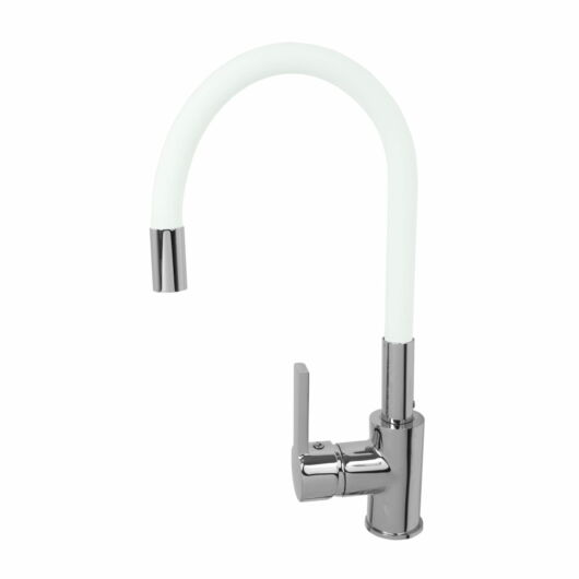 Flex konyhai csaptelep fehér-króm
