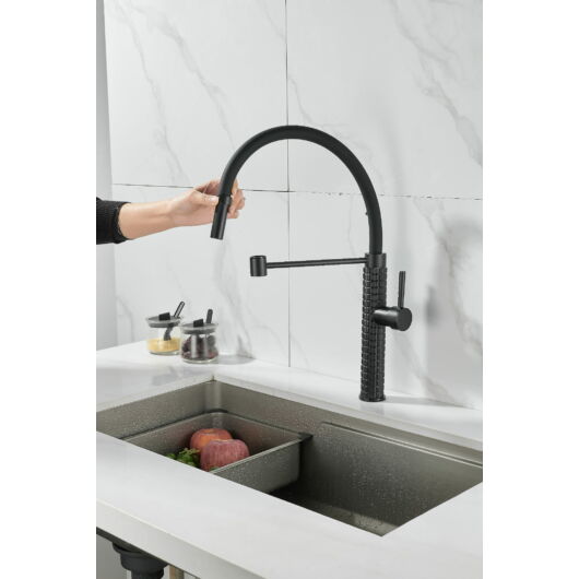 Full Pro konyhai csaptelep fekete