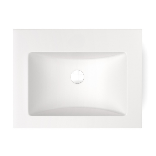 PRIMO gránit mosdókagyló fehér színben