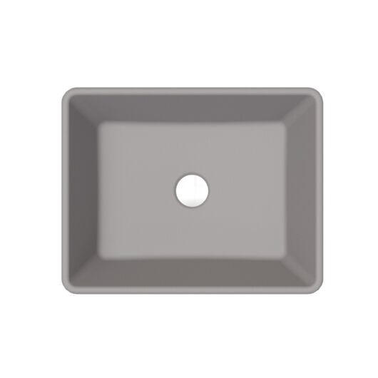 KLARA pultra építhető gránit mosdókagyló szürke színben