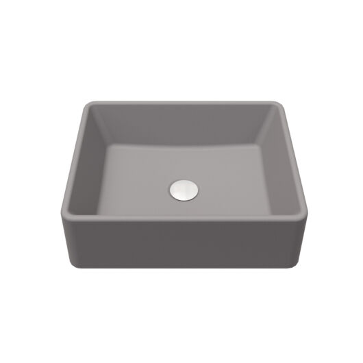 KLARA pultra építhető gránit mosdókagyló szürke színben