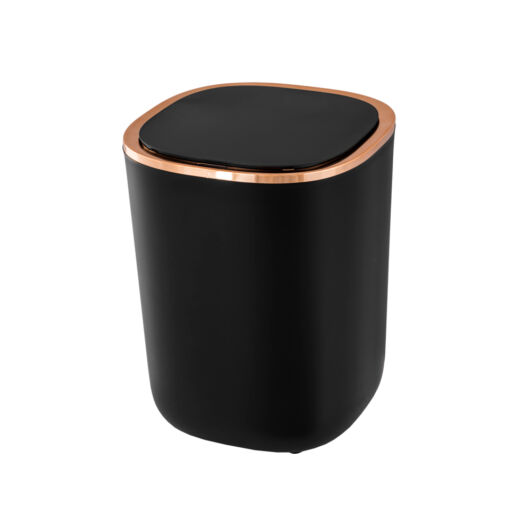Gamma konyhai hulladéktároló, szenzoros, fekete-rose gold