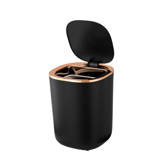 Gamma konyhai hulladéktároló, szenzoros, fekete-rose gold