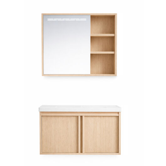 Toscana fürdőszobai szett 60x47 cm világos barna, beépíthető