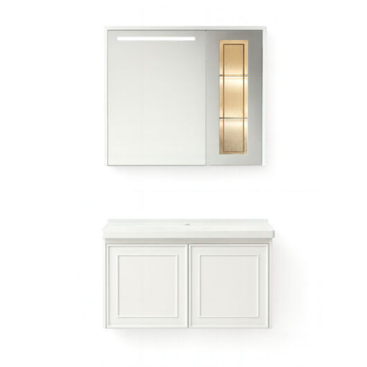 Marbella fürdőszobai szett 80x47 cm fehér, beépíthető