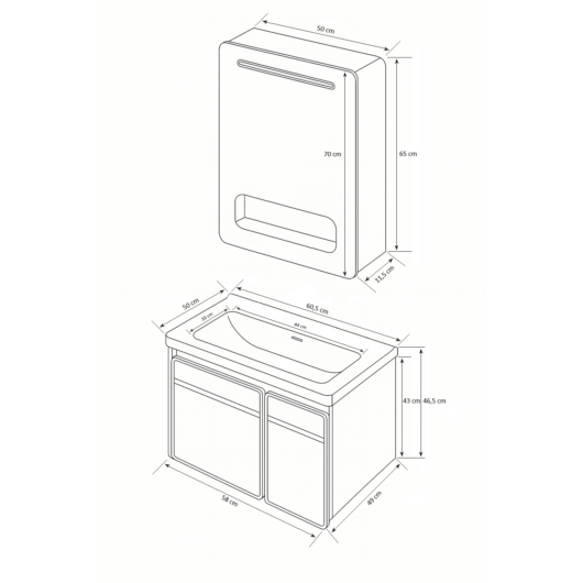 Boston fürdőszobai szett méretek