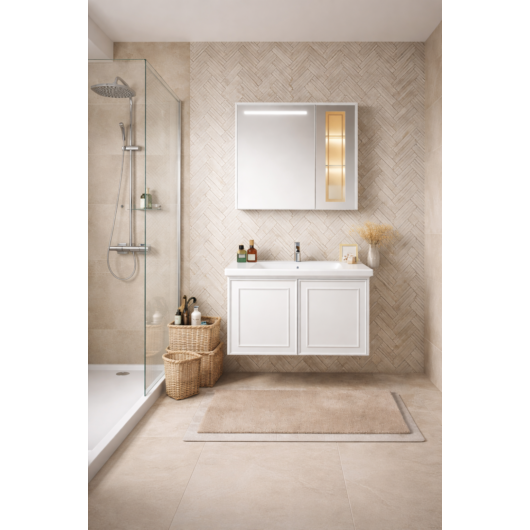 Marbella fürdőszobai szett 80x47 cm fehér