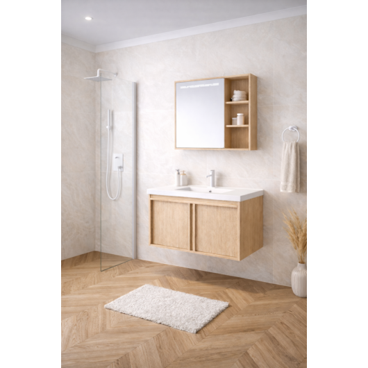 Toscana fürdőszobai szett 60x47 cm világos barna