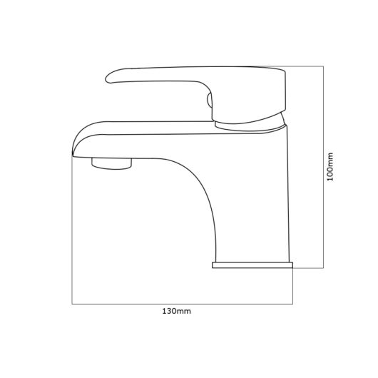 Pico fürdőszobai mosdó csaptelep fekete