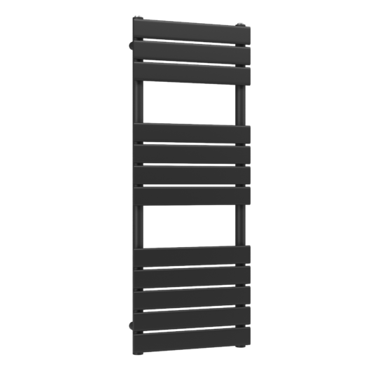 Design classic törölközőszárító radiátor 45cm x 120cm, fekete