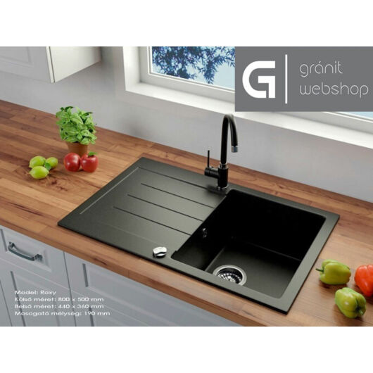 Roxy gránit mosogató szett 