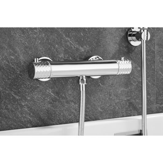 ROY PRO termosztatikus fali zuhany csaptelep, króm