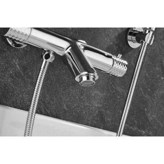 ROY PRO termosztatikus fali, kádtöltő csaptelep króm