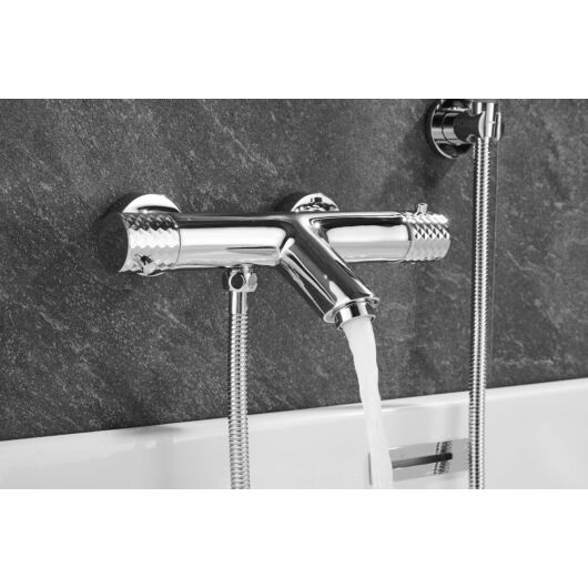 ROY PRO termosztatikus fali, kádtöltő csaptelep króm