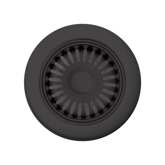 Schock Pinedo D-100XS konyhai mosogatótálca 620 x 500 mm Cristalite Nero, fekete szűrőkosár és túlfolyó takaró és Schock Kantus konyhai csaptelep kihúzható fejjel fekete, beépíthető